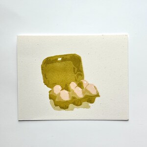 Carton of eggs RISO print Bild 2