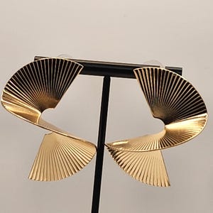 Twist Gold Earrings | Statement Earrings | Sculptural Earrings | Gifts for Her