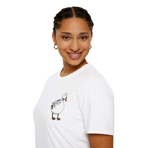 Quirky Duck Illustration Unisex Softstyle T-Shirt