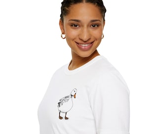 Illustration de canard excentrique T-shirt souple unisexe