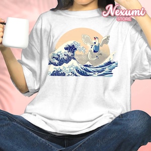 Lugi T-shirt Flying Shirt Print T-shirt Anime Shirt Gamer Gift