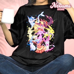 Evolution T-shirt Cute Shirt Print T-shirt Anime Shirt Gamer Gift