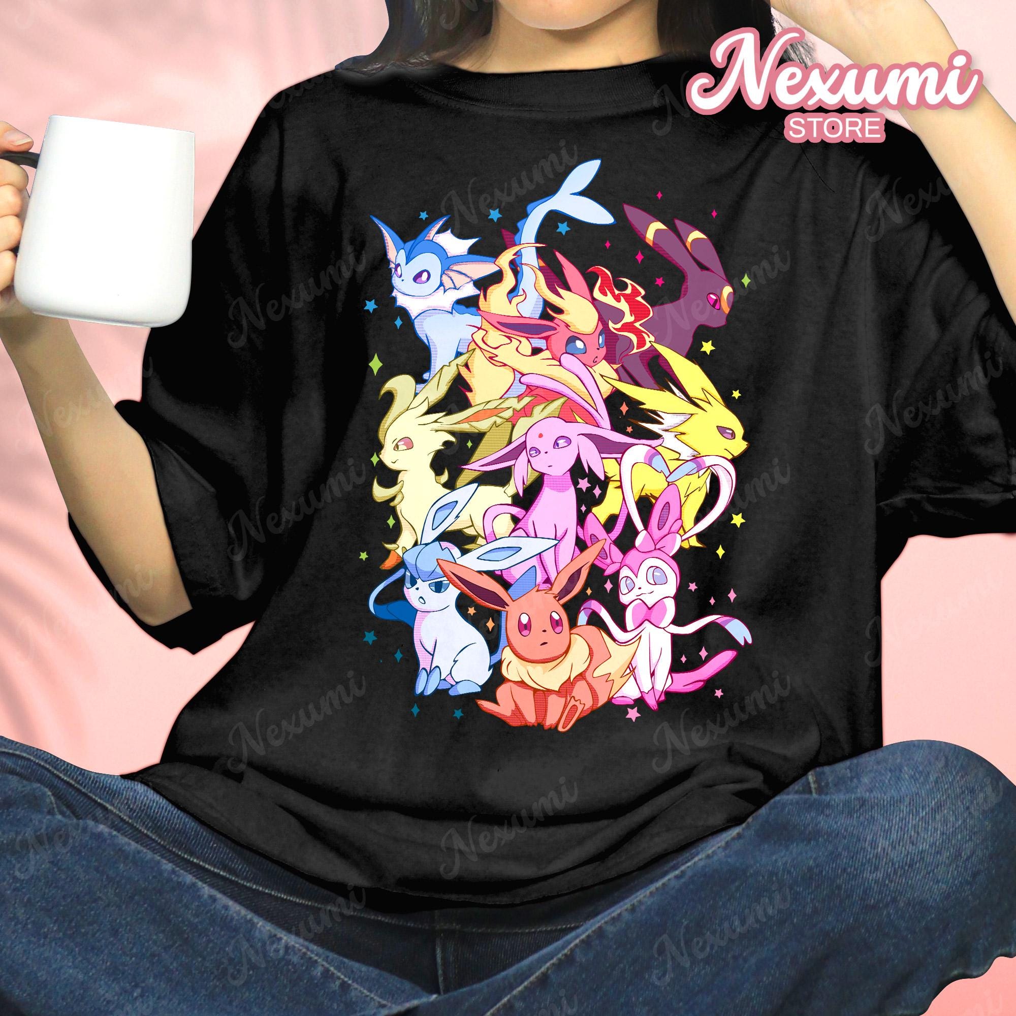 Eeveelution shirt - Etsy México, image size:2000x2000