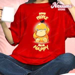 Pyduck T-Shirt - Cute Yellow Duck - Anime Inspired Graphic Print Comfort Colors Unisex Shirt - Manga Streetwear Gift