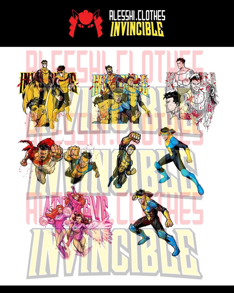 Invincible Yellow Color Invincible Vintage PNG – File for T-shirts, Stickers and More... - Etsy