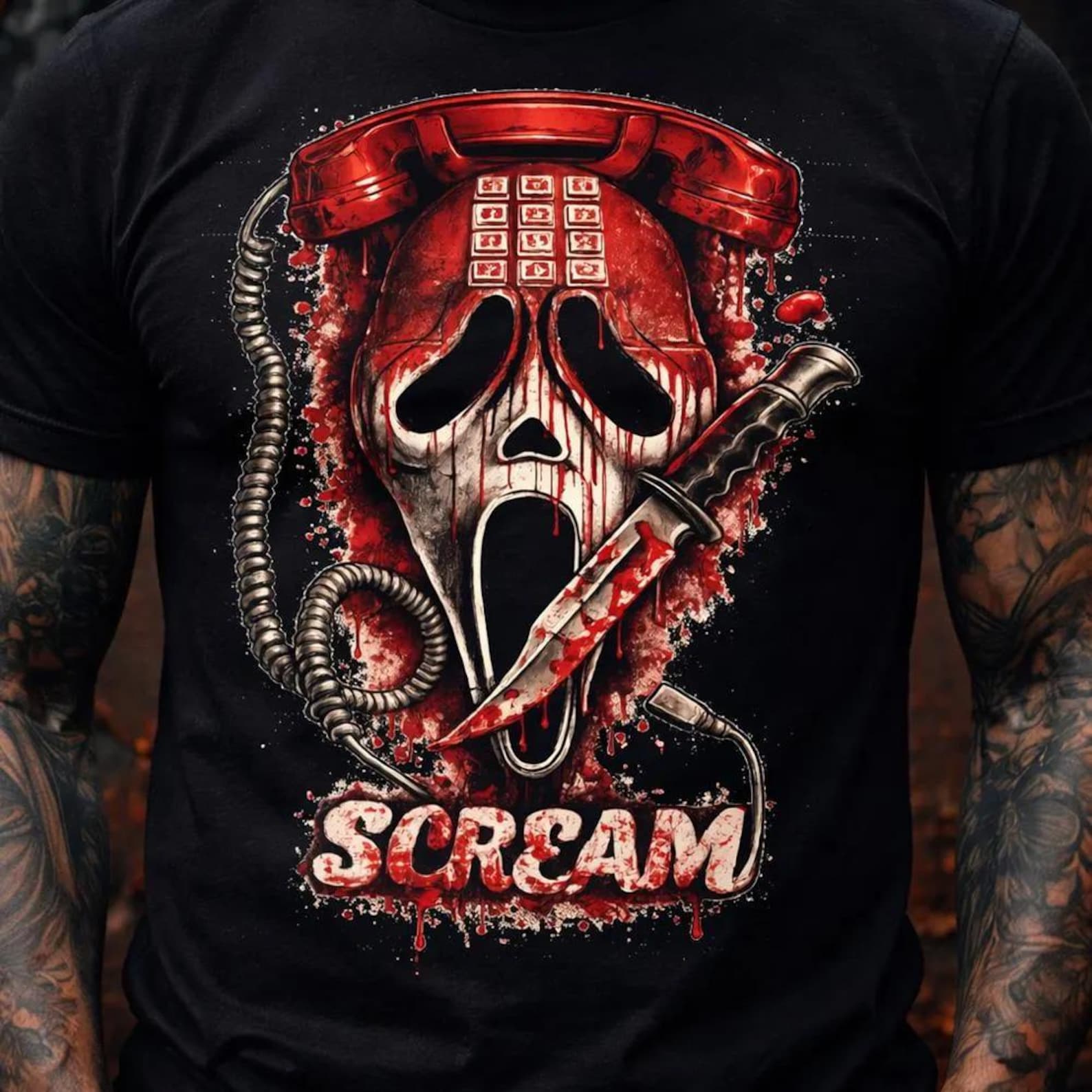 Scream Drip Ghostface Horror PNG Bundle, Scream Inspired Design Pack, Scary Movie ...