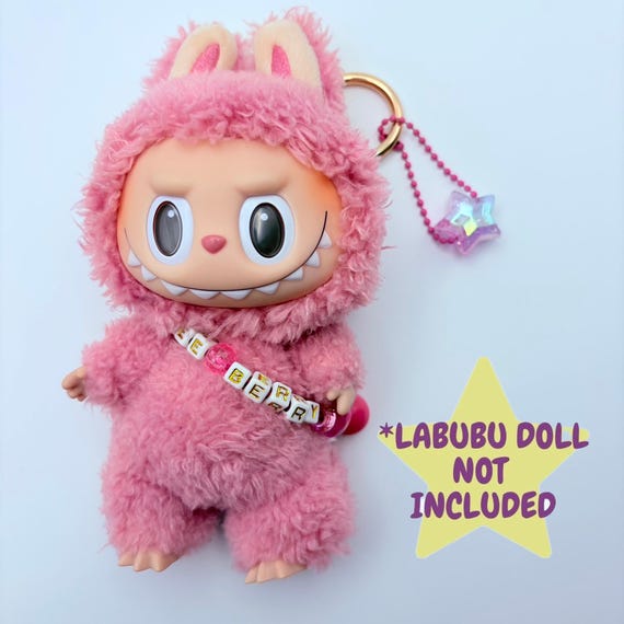 Labubu Accessory - LYCHEE BERRY Sash or Necklace With Beaded