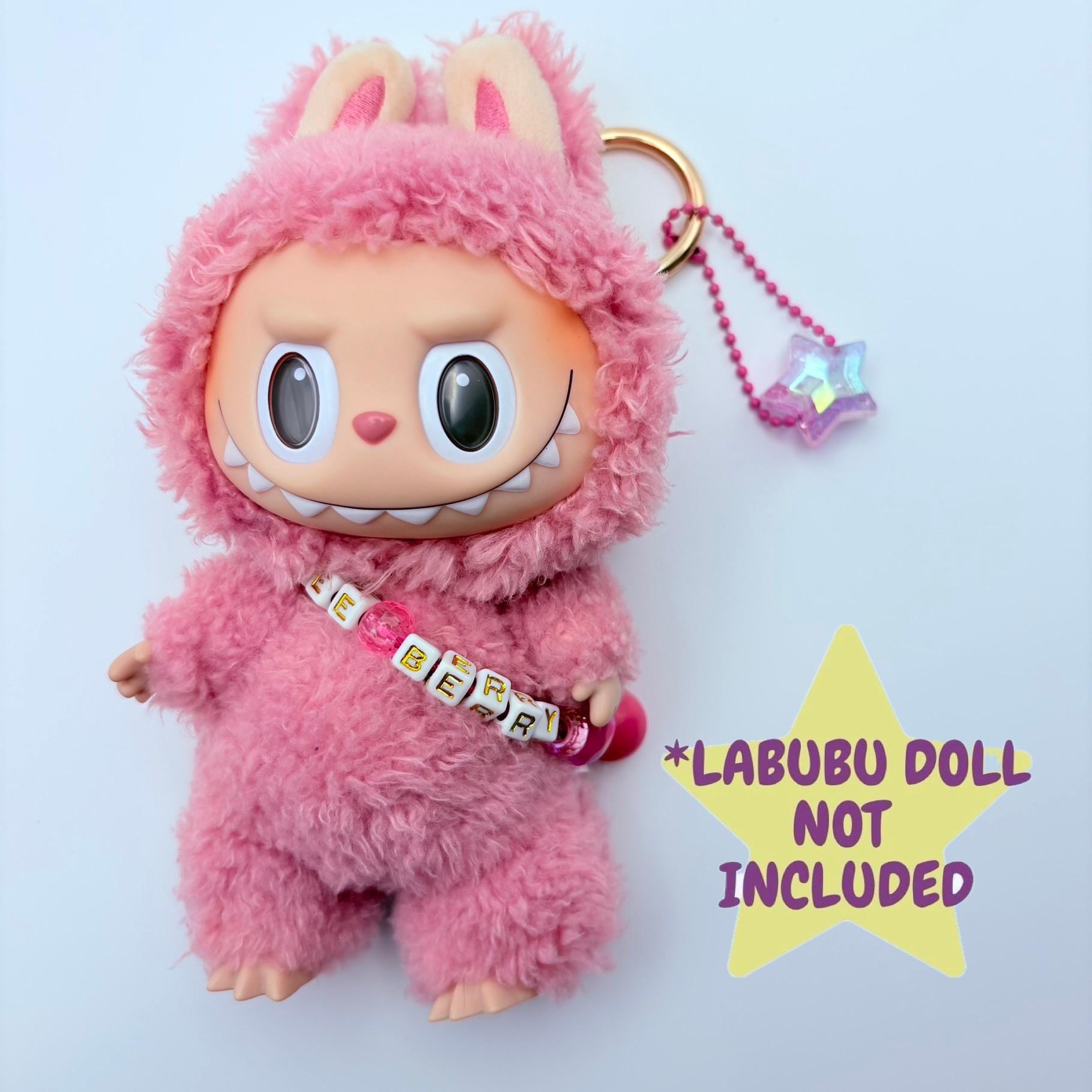 labubu lychee berry ラブブDOUDOUとZIZI 2点セット Labubu Accessory - LYCHEE BERRY Sash or Necklace With Beaded