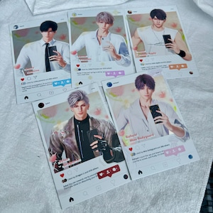 Love and Deepspace Instagram Style Selfie Photocards