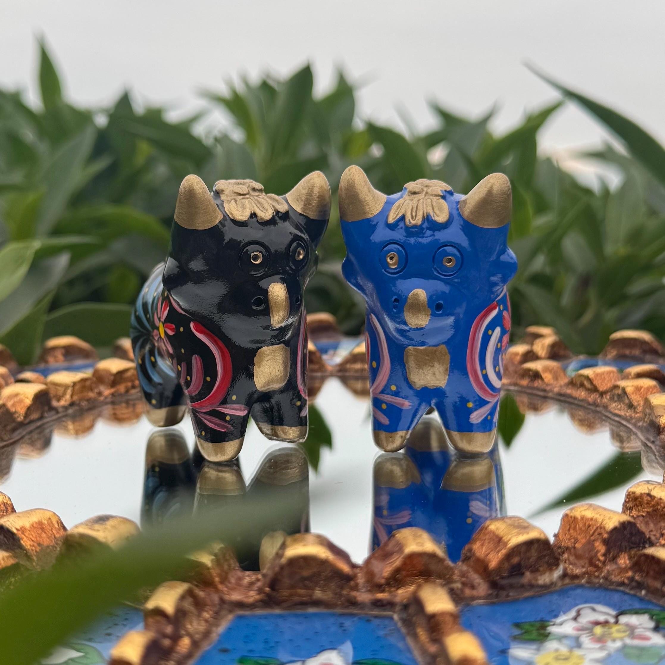 陶器製 ＜TORITO DE PUCARA＞　アンティーク品置物 陶器製 ＜TORITO DE PUCARA＞ アンティーク品置物 - メルカリ