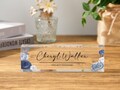 Acrylic Name Plate for Desk, Desk Plaque, Teacher Name Plate, Custom Office Name Sign, Personalized Desk Name Plate Decor