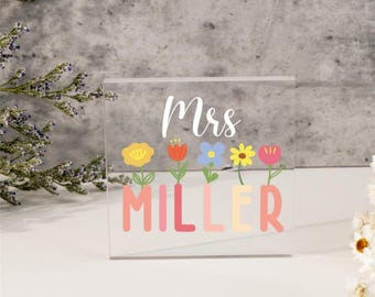 Custom Acrylic Puzzle Piece Plaque for Teacher, Thank You Teacher Plaque, End of Year Gift Teacher, Appreciation Gifts, Leaving School Gifts