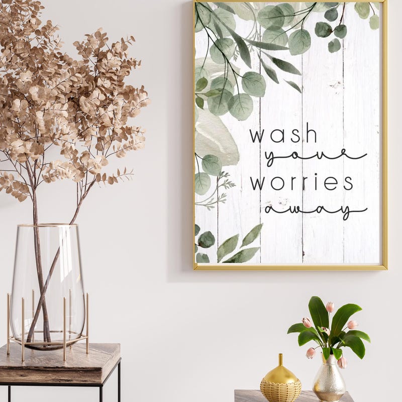 Wash Your Worries Away Sign - Etsy