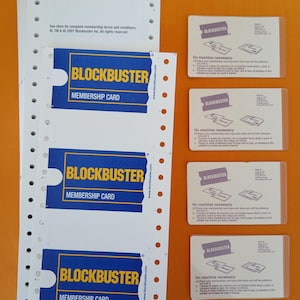 Personalisiere deine Original BLOCKBUSTER Mitgliedskarte: Name, Speicherort, Datum...