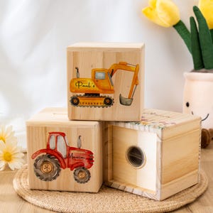 Benutzerdefinierte Spardose Auto, personalisierte Name Babygeschenk, Baby Mädchen Jungen Münzbox, Weihnachtsgeschenk, Geburtstagsgeschenk, Monstertruck, Geschenk zum Kindertag