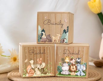Personalized Animal Piggy Bank,Custom Name Baby Money Box,Children Wooden Coin Bank,Birthday Gifts for Kids,Christmas Gift,Saving Bank