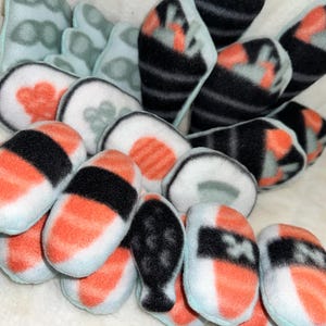 Chinchilla safe anti pill fleece SUSHI pillows!