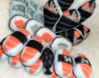Chinchillasäkra pillerfria fleece SUSHI-kuddar!