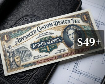 Advanced Custom Banknote Design Fee (Add-on)