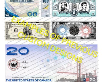 Custom Collectible Banknotes Money – Your Design, Your Choice
