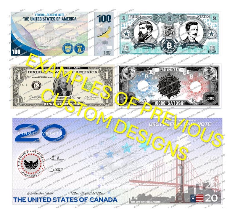 Custom Collectible Banknotes Money – Your Design, Your Choice - Etsy
