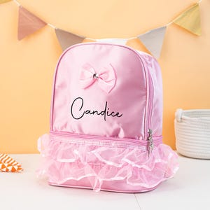 Sac à dos personnalisé pour petite fille, Sac de danse en nylon pour enfants, Sac de danse personnalisé pour enfants, Sac à bandoulière pour enfants pour filles