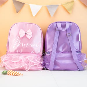 Dance Bag For Girls, Girls Travel Bag, Personalized Name Bag Backpack for Little Girls, Nylon Children&#39;s Dance Bag, Kids Dance Bag