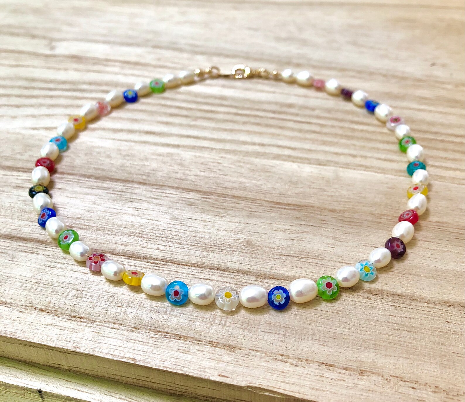 Funky Necklace 90's Necklace Trendy Necklace Pearl Etsy