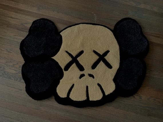 kaws, custom rug, living room rug