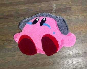 3d headphone Kirby rug