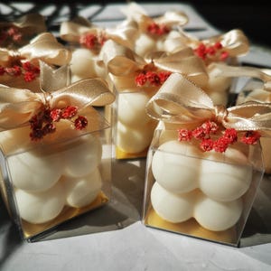 Wedding Candle Favors for Guest | Small Bubble Candles | Scented Candles | Bulk Party Favor | Thank You Bulk Gift | Boxed bubble candle