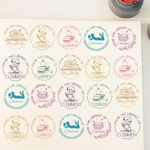 Pre-inked Stamps, Name Teacher Stamps, Custom Teacher Stamp, Personalized Stamp, Teacher Comments Stamp, From The Classroom of Teacher Stamp