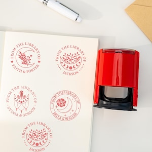 Custom Self Inking Stamp, Marketing Stamp, Design Stamp, Self Inking Stamp, Custom Library Stamp, From the Library of Stamp, Name Stamp