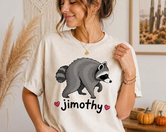 Jimothy Raccoon SVG PNG, Trash Panda Feral Meme Design (Digital Download)