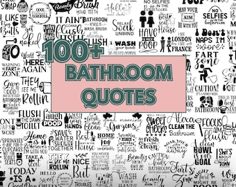 Paquete SVG de baño, SVG de baño, SVG de letrero de baño, SVG de baño, Citas de baño, SVG de letrero de baño, SVG de baile de baño, SVG divertido de baño