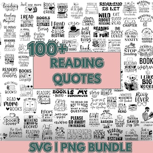 Reading Svg Bundle, Book Quotes svg, Book Lovers svg, Librarian svg, Booktrovert Book Worm svg, Book Reader Svg, Reading Book Svg for Cricut