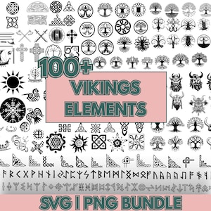 Pacote de SVGs Vikings, Pacote de SVGs Celtas, SVG de nó celta, Clipart Viking, SVG de árvore celta, SVG nórdico, Clipart de guerreiro, PNG Viking para sublimação