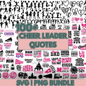 Pacchetto SVG di Cheerleading, SVG di Cheerleading, SVG di Cheerleader, SVG di Cheerleader Mom, SVG di Cheerleader Squad, SVG di Cheerleader Girl, File SVG di Cheerleading per Cricut