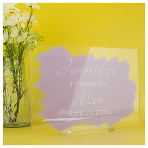 Customizable Acrylic Wedding Sign,Print Your Custom Acrylic Sign,Minimalist Wedding Sign,Wedding Signage & Signs,Minimalistic Acrylic Plaque