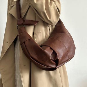 Grand sac à croissants, sac jumbo, sac pour femme, sac pour femme, sac à bandoulière, sac à bandoulière, fourre-tout, sac de travail, sac décontracté, sac à main, cadeau pour elle