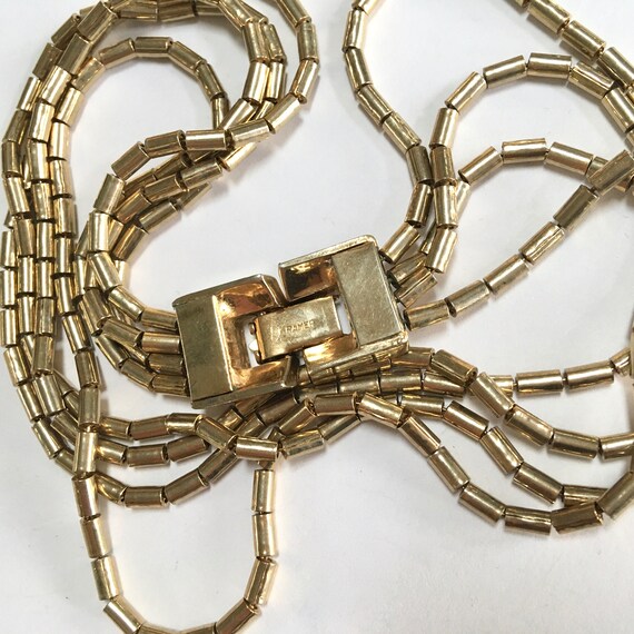 KRAMER Slinky Multi Chain Necklace – Mid Century … - image 6