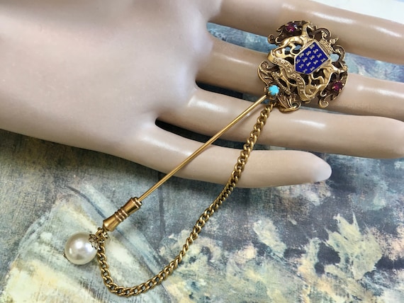 Bretagne A Ma Vie Jeweled Stick Pin – Ornate Jewe… - image 3