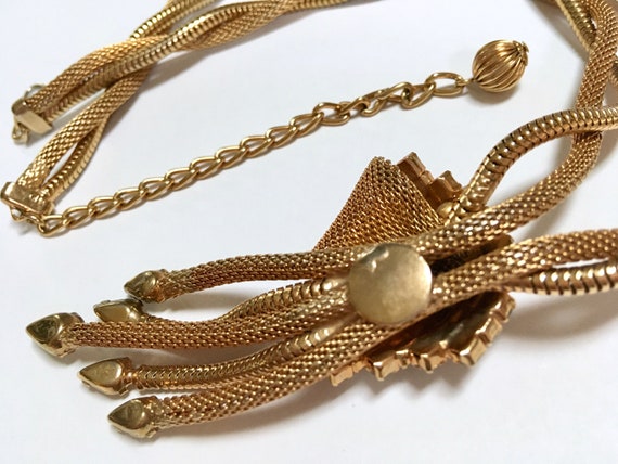 Rhinestone Rope Necklace - 3X Bundle 16 / Gunmetal | Antique Gold | Jet Black