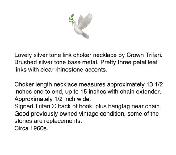 Crown Trifari Cavalcade Collection Brushed Silver… - image 2