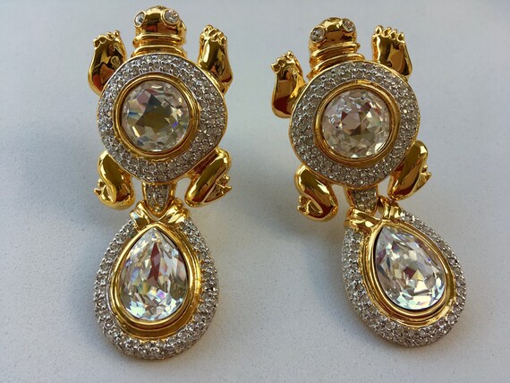 Valentino Haute Couture Crystal Pave Rhinestone Cl