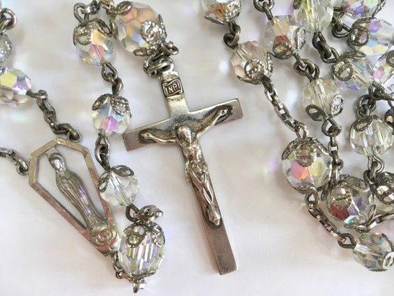 Silver Crucifix Cross for Rosary or Jewelry Making made in Italy 1