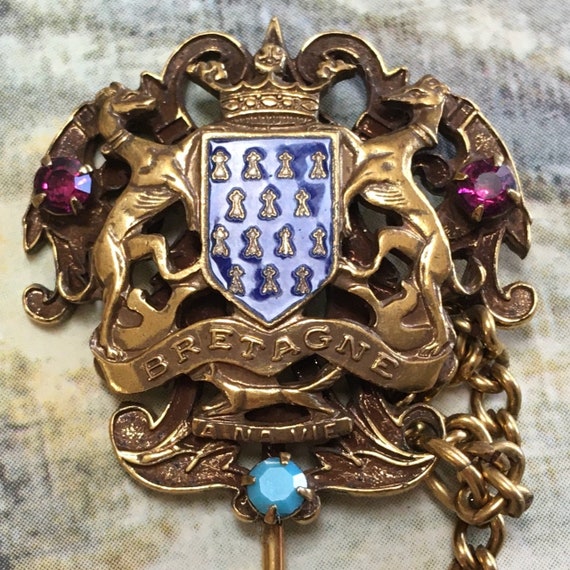 Bretagne A Ma Vie Jeweled Stick Pin – Ornate Jewe… - image 1