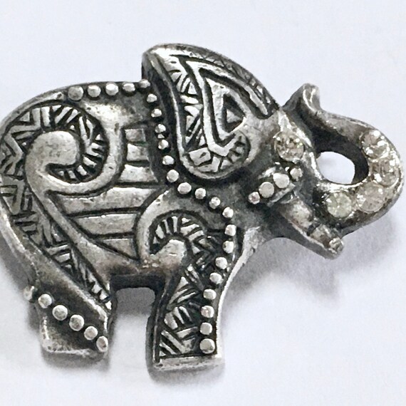 Darling Little Elephant Pin – Small Silver Figura… - image 5