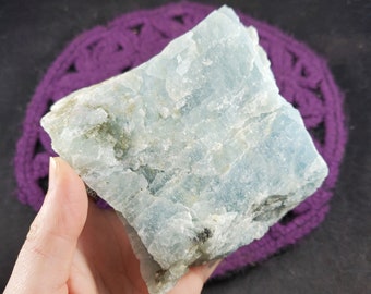 Large Aquamarine Crystal Raw Pale Blue Natural Stones Rough Raw throat chakra Brazil