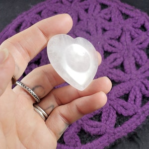 Rose Quartz Heart Shaped Worry Stone Polished Palm Stone Small Pink Crystals Magick Stones Moonchild Starseed pocket stone image 2